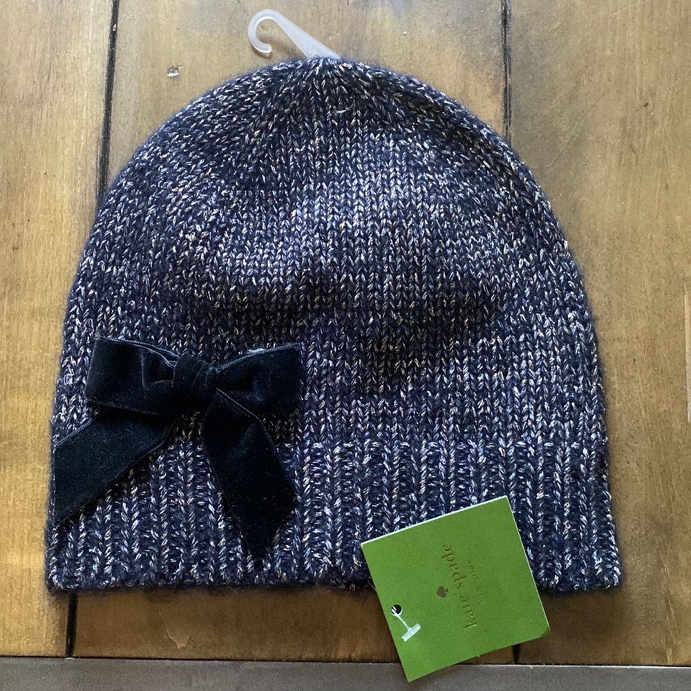 Kate Spade - western velvet bow Beenie